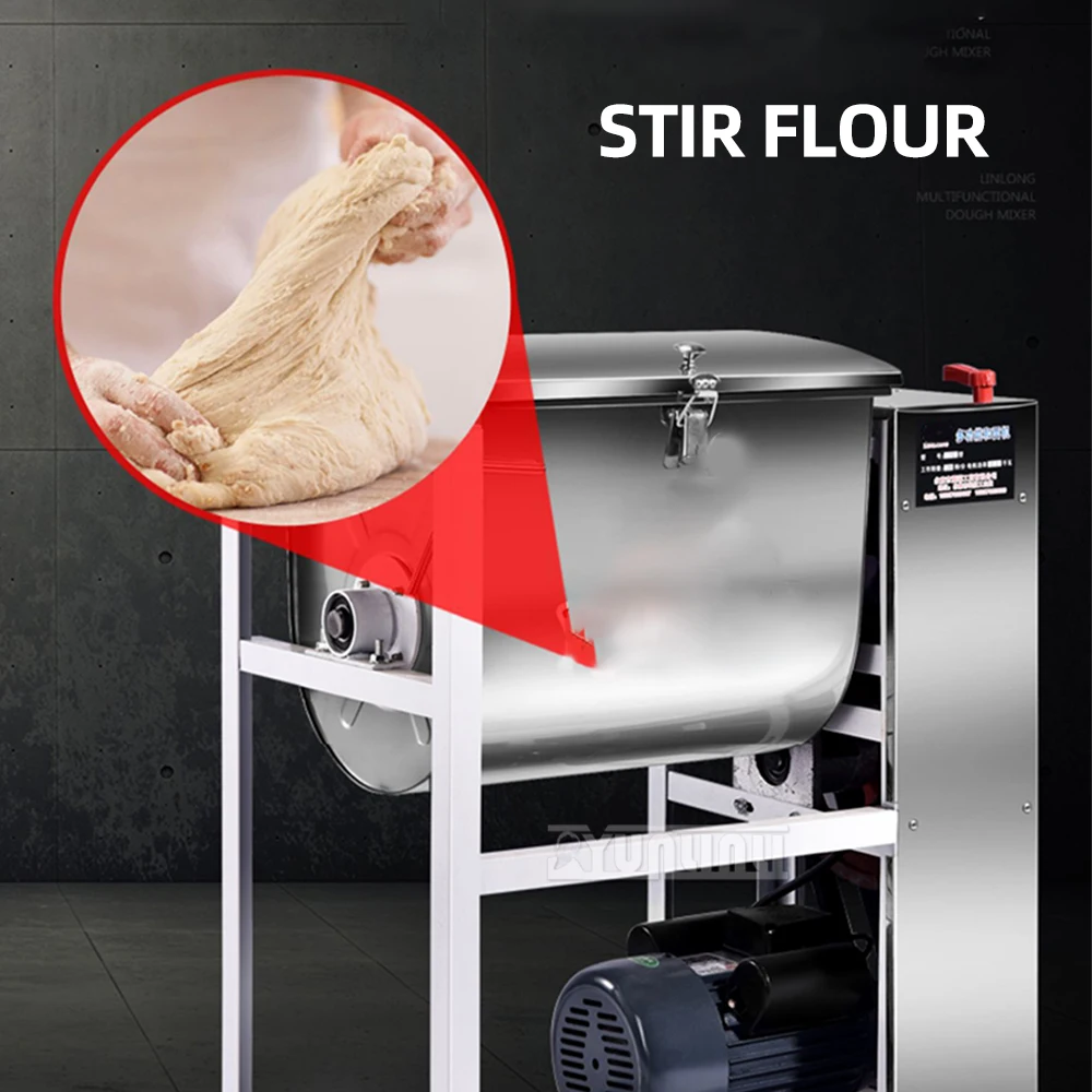 25 كجم خلاط العجين الأوتوماتيكي التجاري سعة كبيرة خلاطات خلط الدقيق آلة العجن