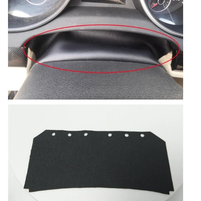 Steering Wheel Trim Leather Jacket Dash Dust Cover Guard Plate for VW Golf 6 GT.I R20 Scirocco