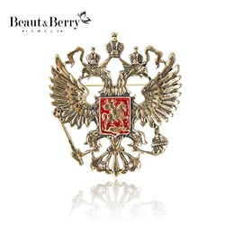 Beaut&Berry ダブルハリースタイルのジュエリー,合金ブローチ,動物ピン,アクセサリー,ギフト