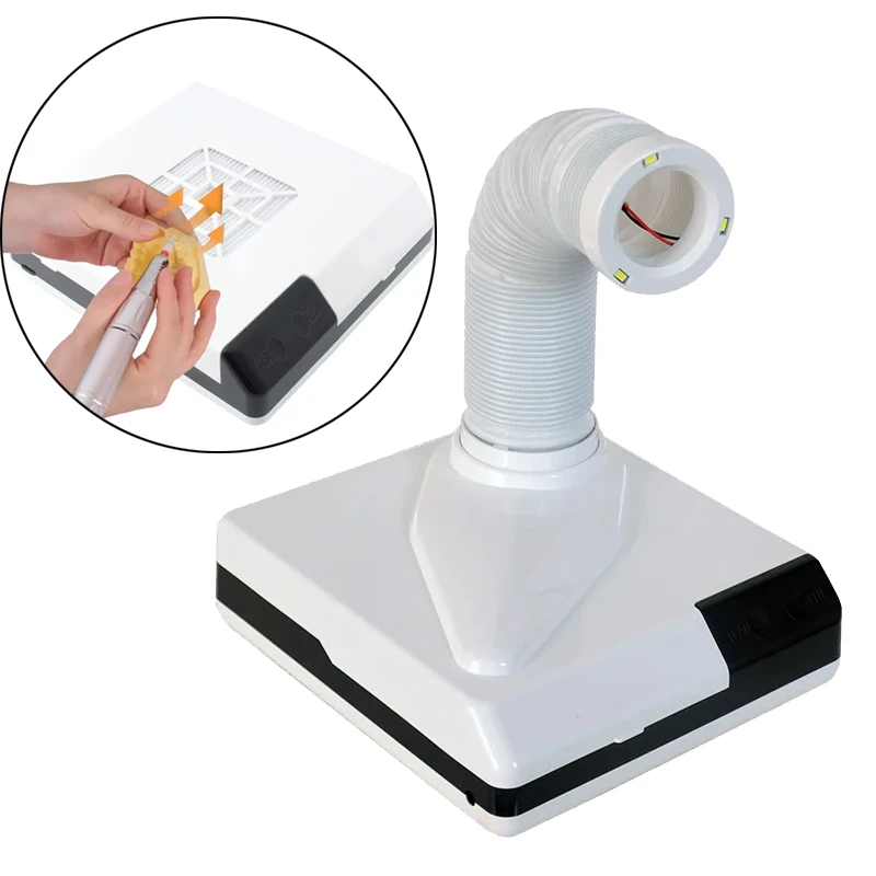 

Пылесборник, стоматологический пылесос 60 Вт, оборудование для стоматологической лаборатории, машина для всасывания пыли для полировки, инструмент для всасывания стоматолога