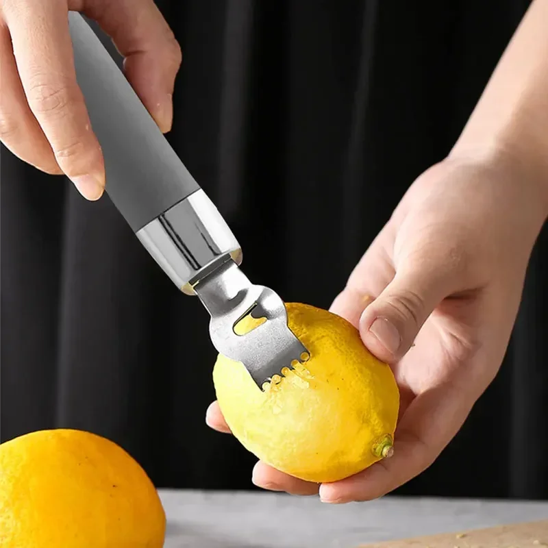 Lemon Citrus Zester Tool Cheese Grater for kitchen Gadget Stainless Steel blade Lemon Grater Zester Orange Citrus Peeler