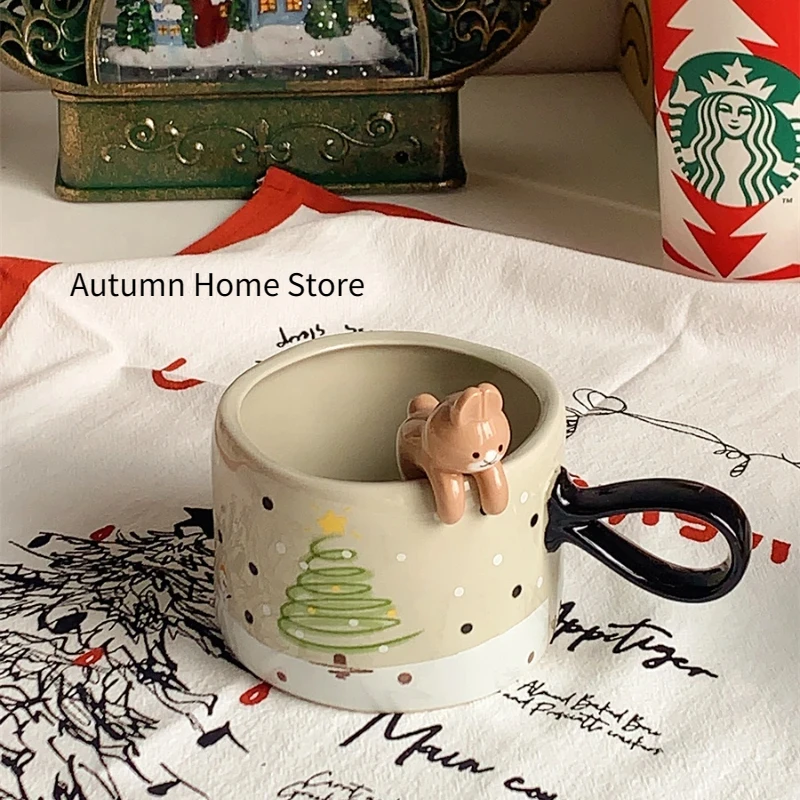 

Simple Christmas Tree Mug Christmas Coffee Cup Ceramic Cup Christmas Gift Mugs Coffee Cups