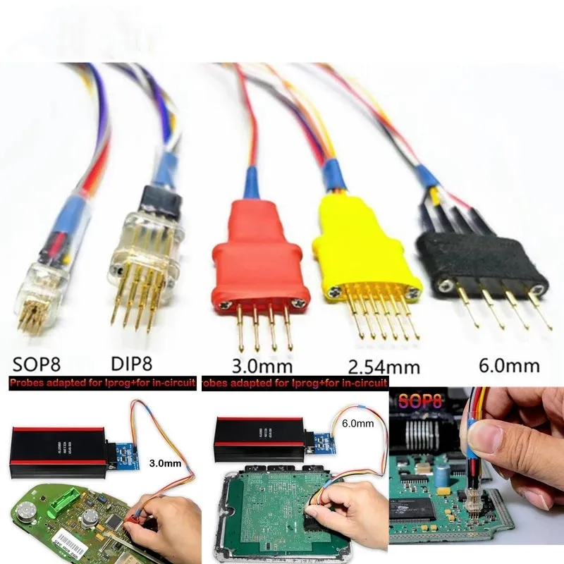 New arrived Without Soldering Pins Probe Adapters Works ECU For Xprog/iProg in-circuit ECU with Fast Shipping