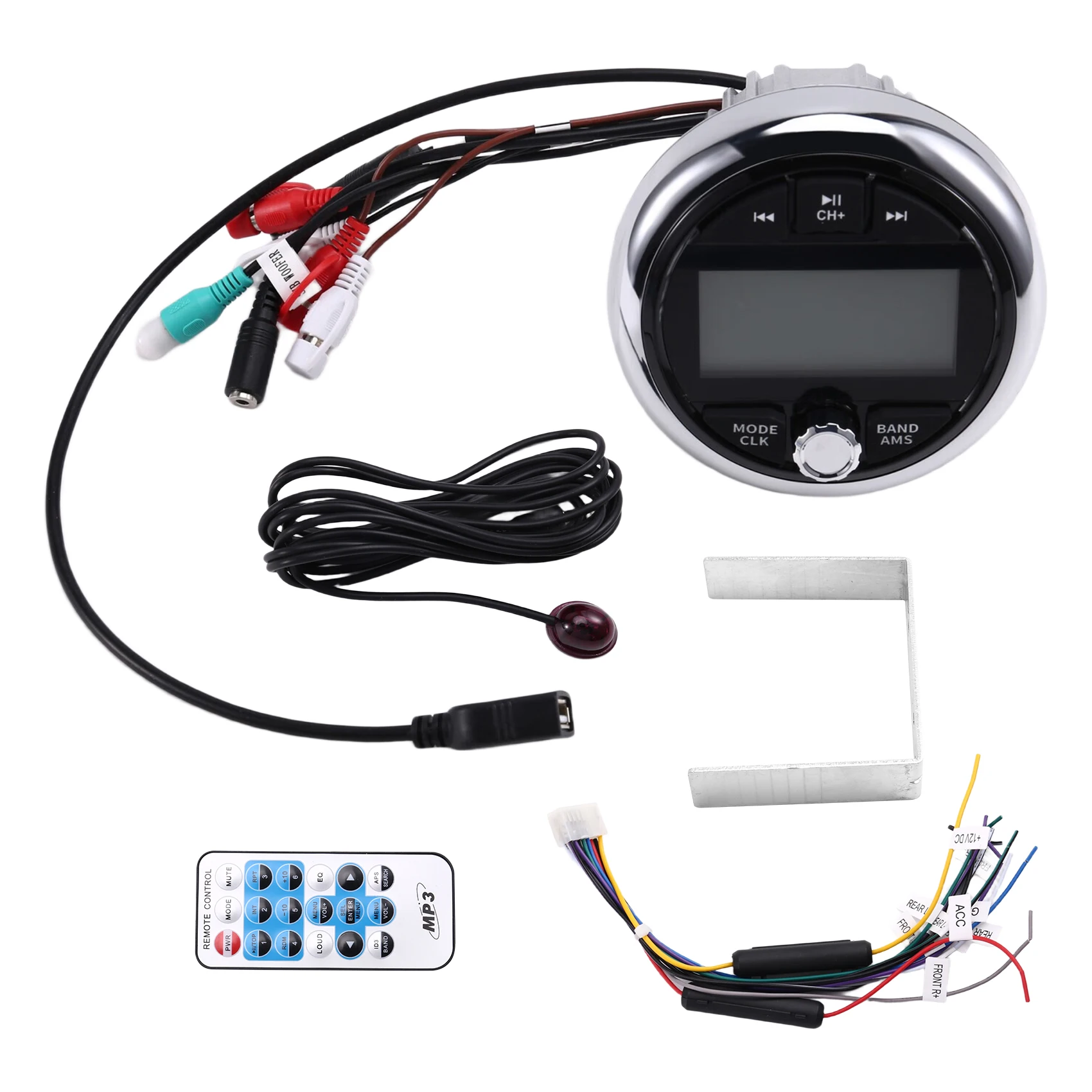 

НОВИНКА-для UTV ATV RZR лодка радио MP3 медиаплеер морской радио стерео Bluetooth AUX аудио FM AM приемник для моторных лодок яхт