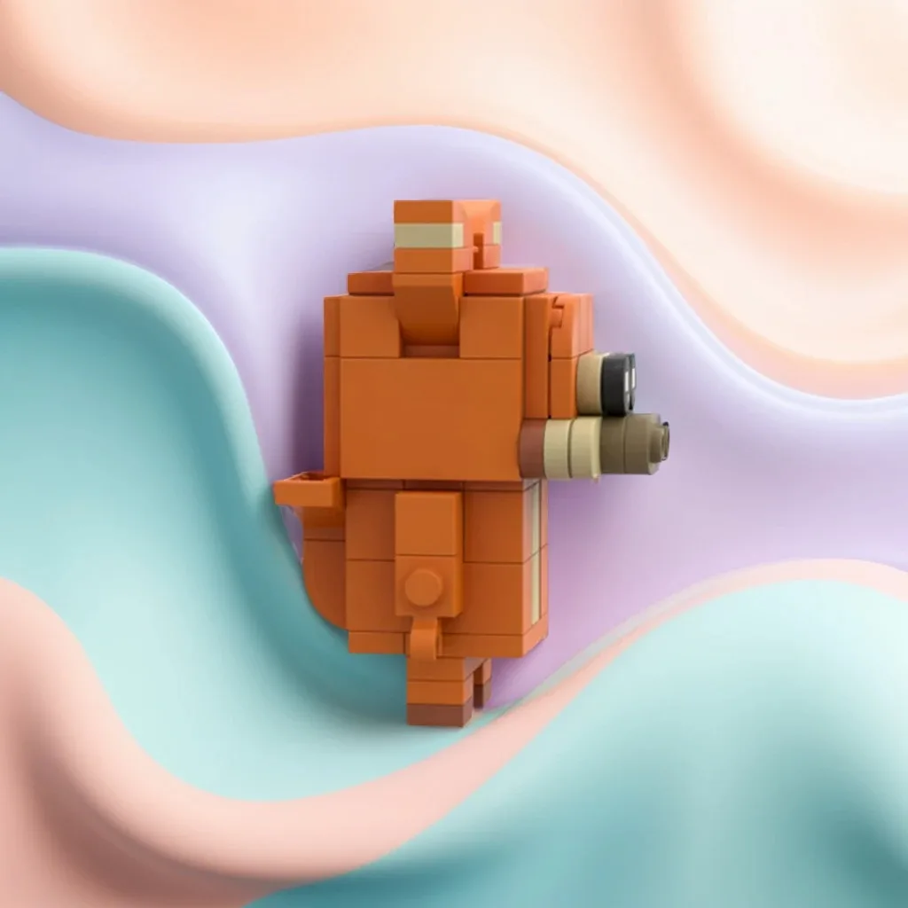 

88PCS I Am Weasel MOC Cartoon Character Model Education Building Blocks Gift