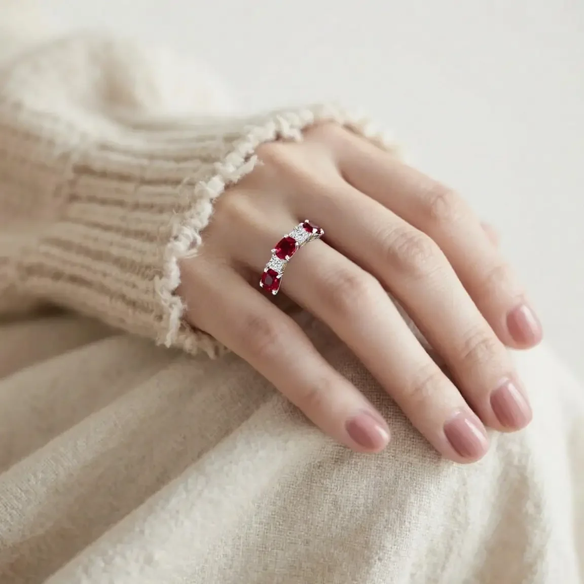 خواتم جوهرة الميلاد من الفضة الإسترليني عيار 925 للنساء - مقاس قابل للتعديل مجوهرات نسائية هدايا عيد ميلاد لصديقتك والزوجة والأم