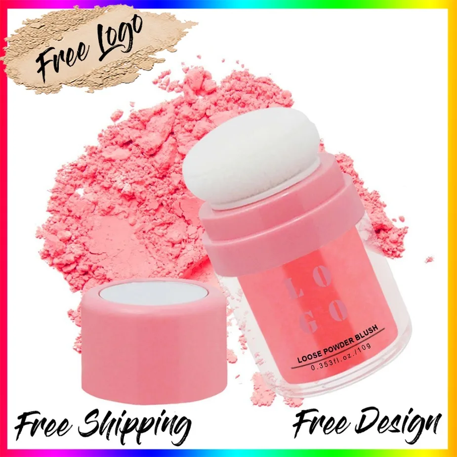 

Private Label Custom Logo Vegan Wholesale Makeup Long Lasting Oil Control Blush Powder Waterproof Pigment Face Contour Blusher