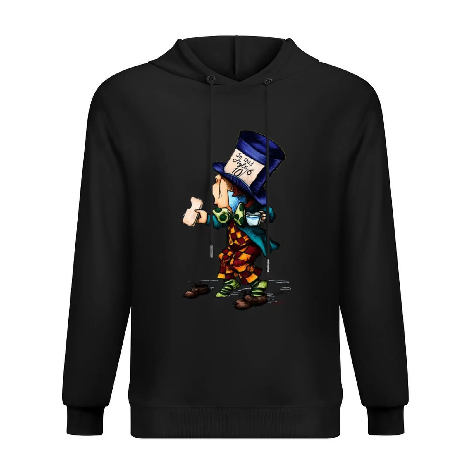 

Vintage mad hatter with bright colors, Alices adventures in wonderland Hoodie mens designer clothes mens clothes tracksuit