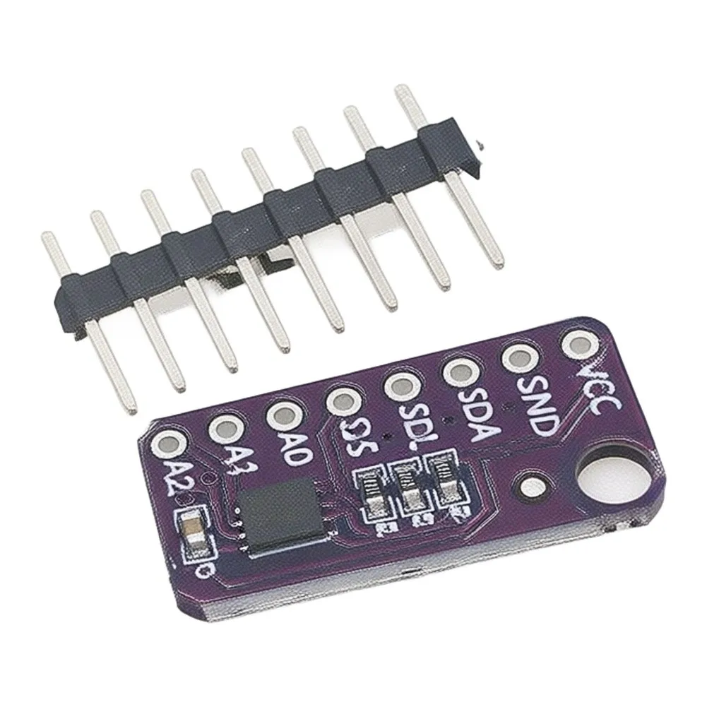MCU-30205 MAX30205MTA Body Temp Sensor Module with I2C Interface for Lab Testing 2.7-3.3V 16-bit 0.0039C Resolution Purple