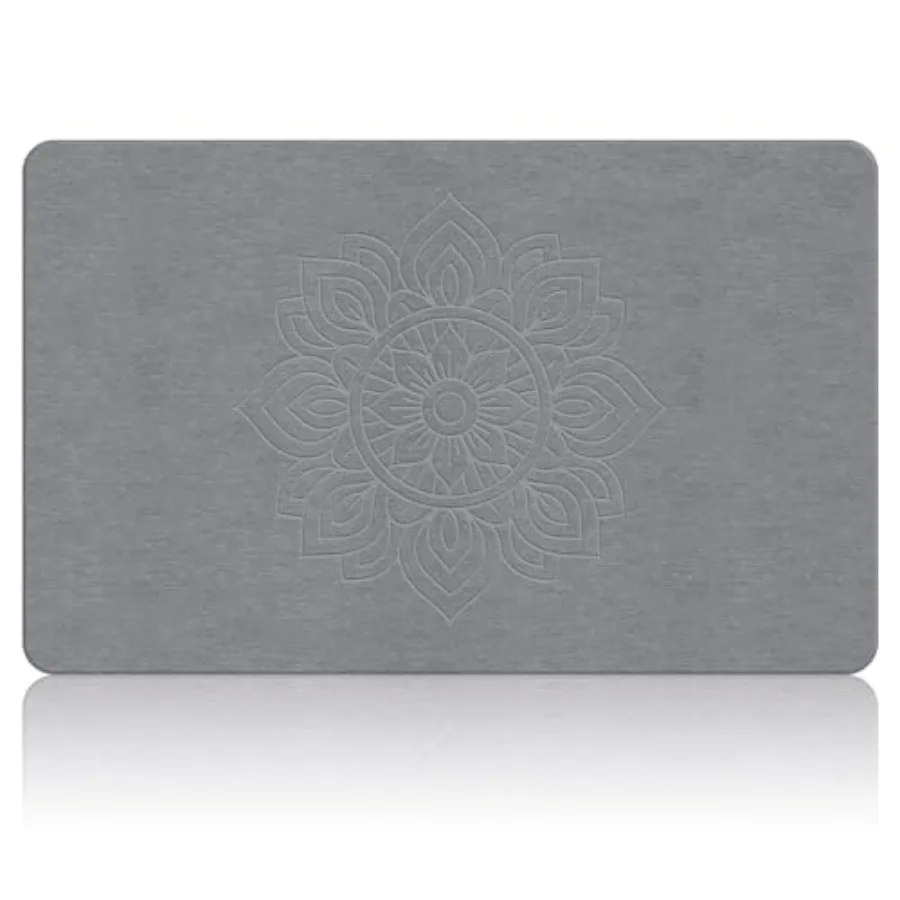 

Extra Large Stone Bath Mat, 32''x20'' Non-Slip Diatomaceous Earth Stone Bath Mat, Super Absorbent Quick Drying for Bathroom, Ea