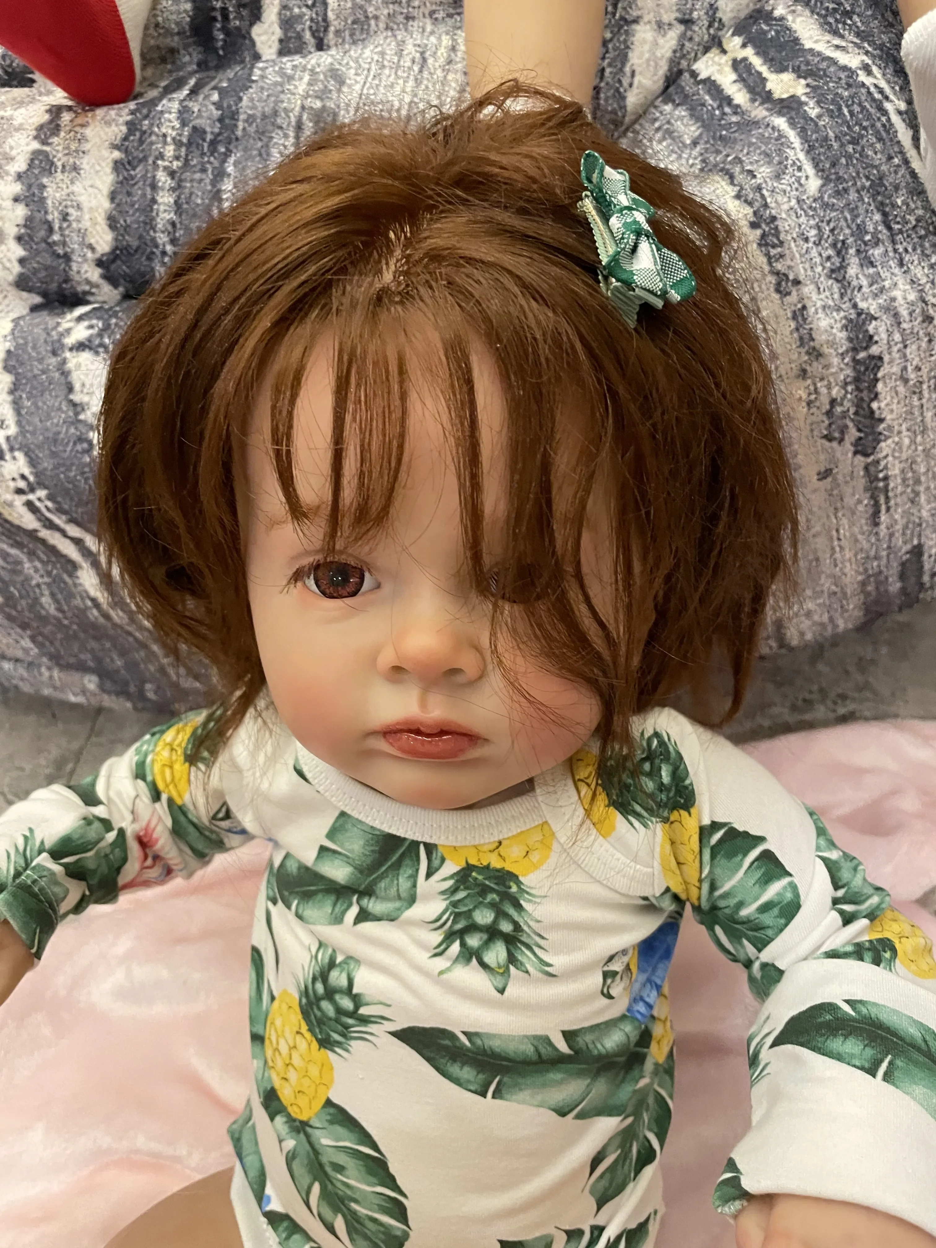 DLS 40 ซม.ตุ๊กตาเด็กทารก Reborn สําเร็จรูป Tutti 100% ทําด้วยมือโดยศิลปินมือ Rooted ผมเช่นวิดีโอ Art ตุ๊กตาของเล่นสําหรับเด็ก