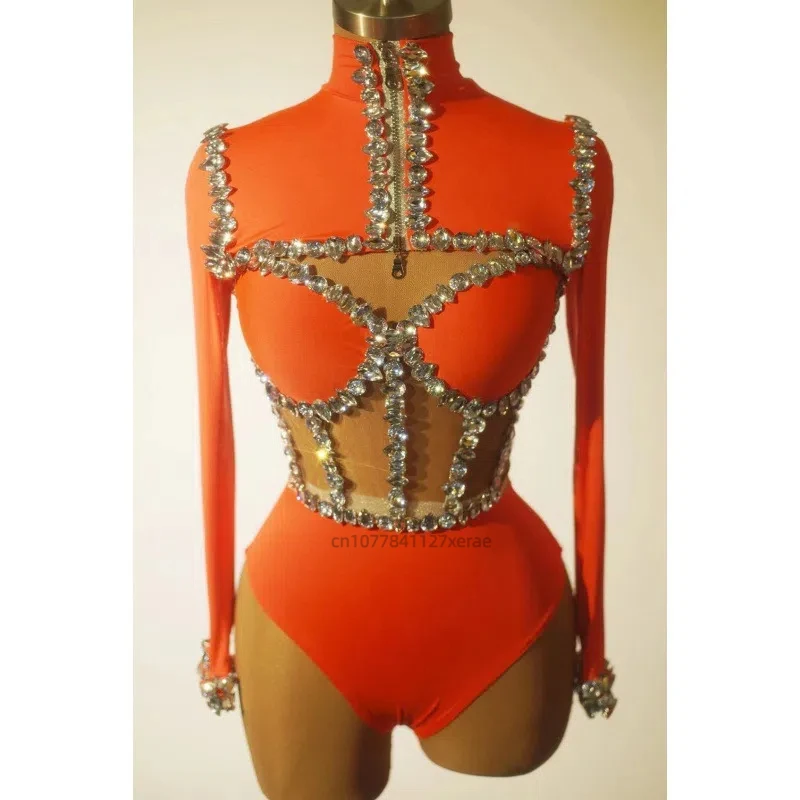 Traje de lantejoulas de dança latina feminino desempenho de palco dança jazz conjunto de mangas compridas traje de ginástica de grupo feminino