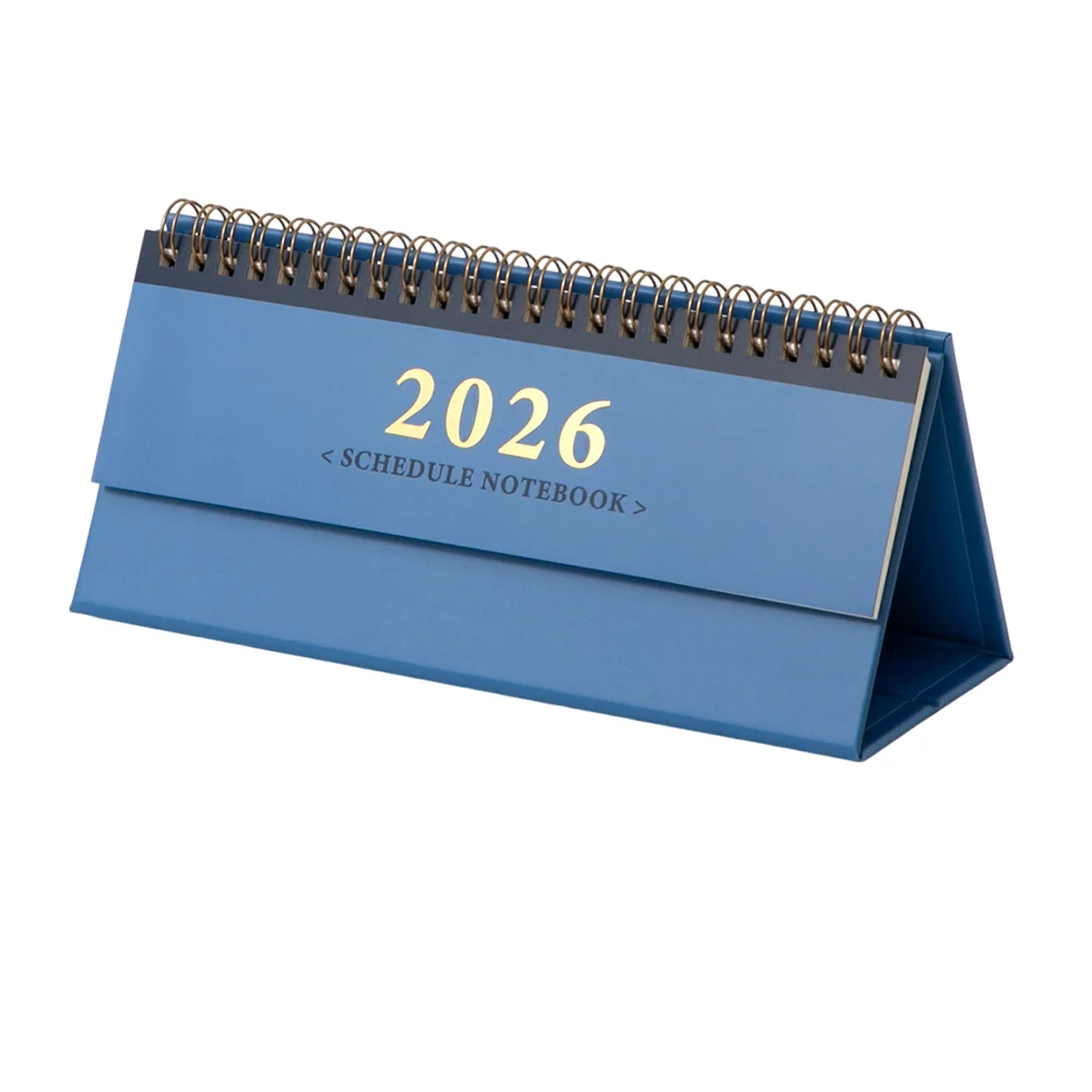

2026 Desktop Calendar 2026 Standing Flip Calendar Minimalist Design Spiral Binding 2026 Desktop Calendar Flip Style