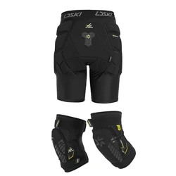 LDSKI Ski Joelheiras Impact Shorts All Round Proteção Leve Respirável Hip Tailbone Leg Guard Snowboarding Outdoor Sports