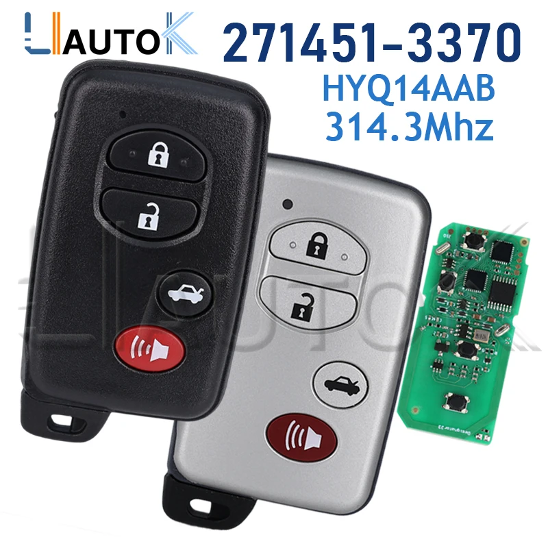 

Remote Car Key Fob 271451-3370 E for Toyota Corolla 2011 2012 2013 2014 Avalon Camry 2007 2008 2009 2010 Altis 2012 HYQ14AAB