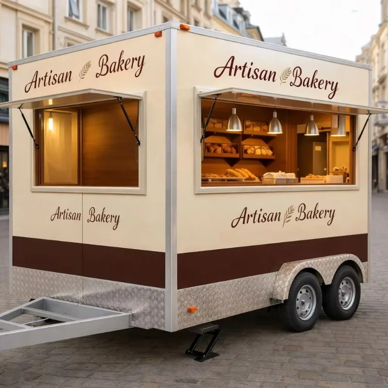 Mobile Food Cart for Campus Vending Student Snack Truck for University School Canteen Service