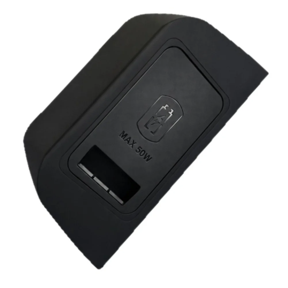 50W Wireless Charging Pad for Mercedes-For For V300 2024 2025 Center Console Mount Compatible with Qi-Enabled Smartphones