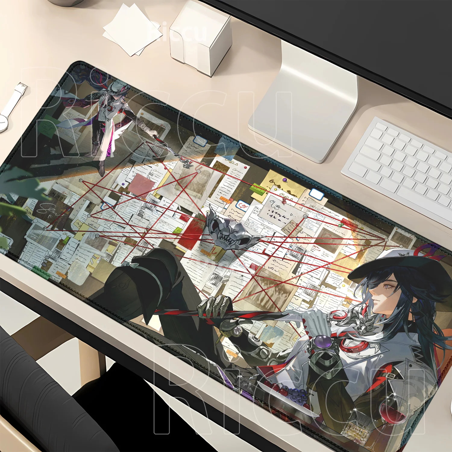 Mouse Pad Ashveil Honkai Star Rail Computer Laptop HD Printing Mouse Pad Office Large Gaming Mousepad Rubber Non-Slip Desk Mat