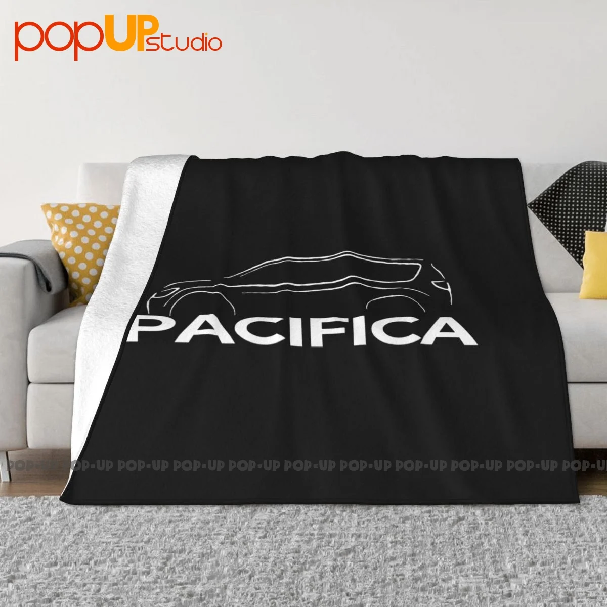 Chrysler Pacifica Silhouette Blanket Luxury Plus Velvet Bedding Supply