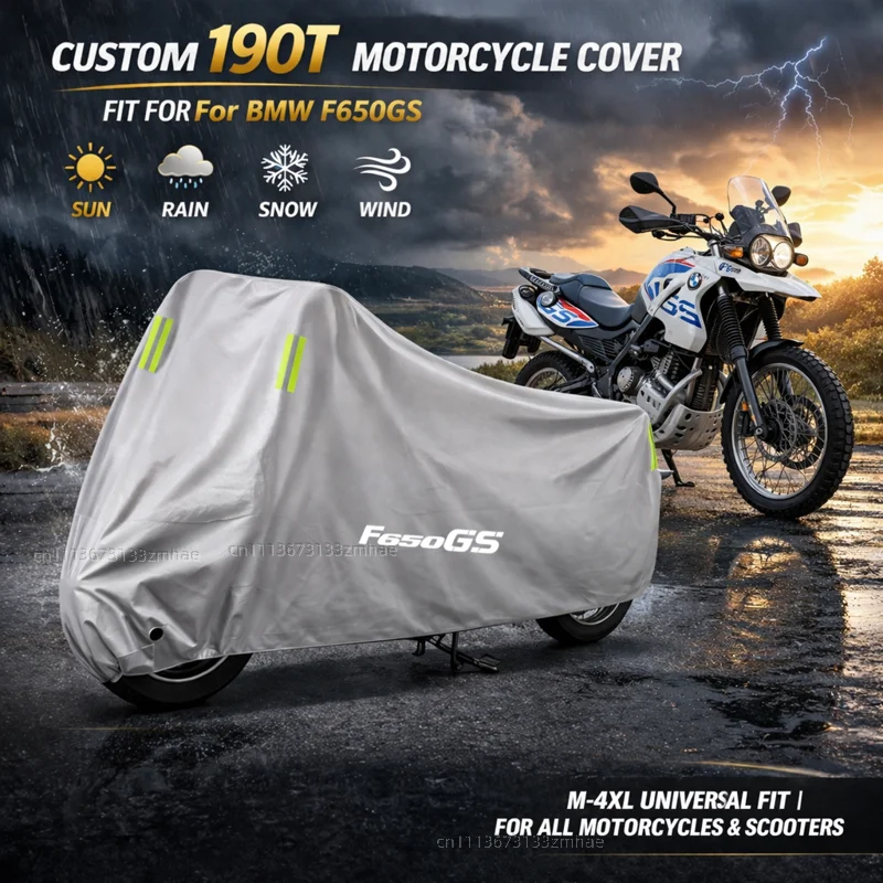 

For BMW F650GS F650 GS F 650 GS All Years Outdoor Motorcycle Cover Waterproof UV Protective Rain Dust Sun All Weather Cover