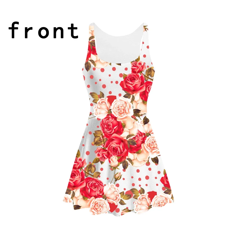 Mcdv-Design Anime/Foto/Singer Diy Zomer Dames Tanktop Jurk Mouwloze Jurk 3d Print Sublimatie Casual Jurk