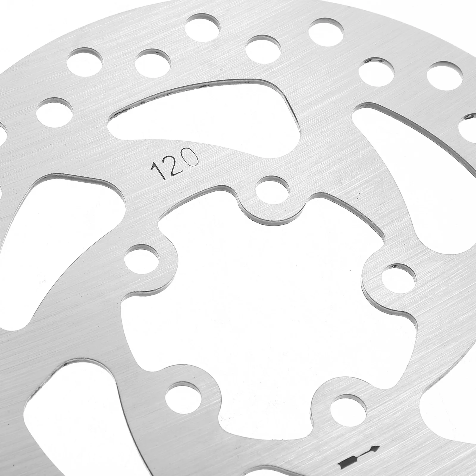 

2pcs Electric Scooter Brake Disc Replacement Silver Bike Disc Rotor Six Bolts Caliper Compatible Enhanced Cooling Hollow