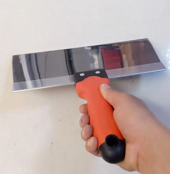 High Quality 8 10 12 inch Stainless Steel Drywall Taping Knife With plastic Handle Hand tool