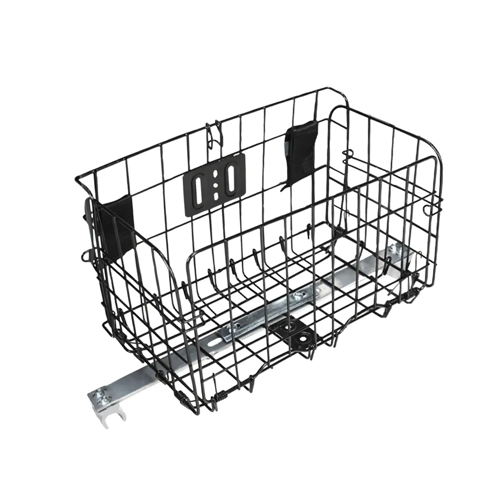 Foldable Metal Rear Basket for Universal Storage Attachment Sturdy Large Capacity Wire Basket for Elderly Seniors Travel Outdoor