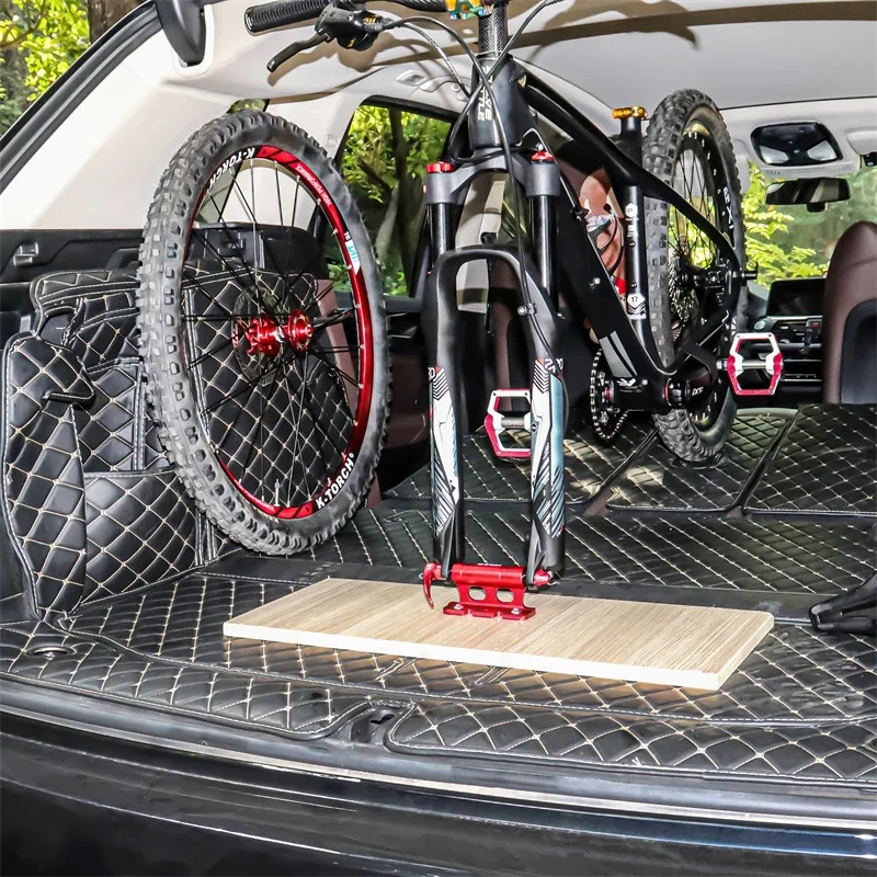 MUQZI Bike Car Carry Mount Rack MTB Road Bicycle Quick Release Thru Axle Carrier Fork Mount Car Roof Rack Bracket