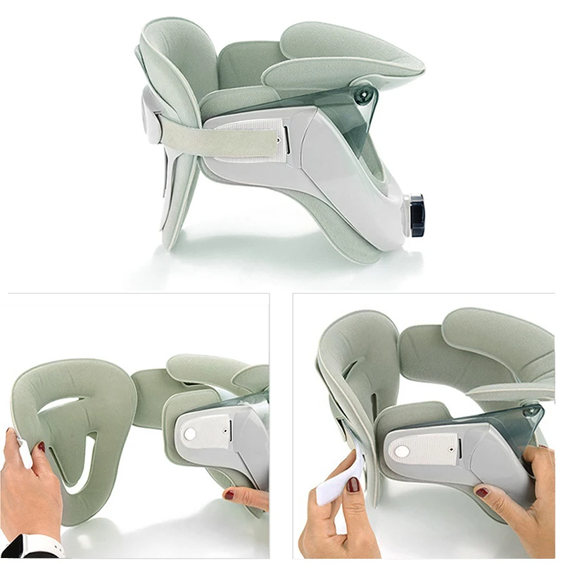 

Регулируемый воротник-носилка для домашнего вытяжения, выравнивание позвоночника, устройство для вытяжения шейного отдела шеи