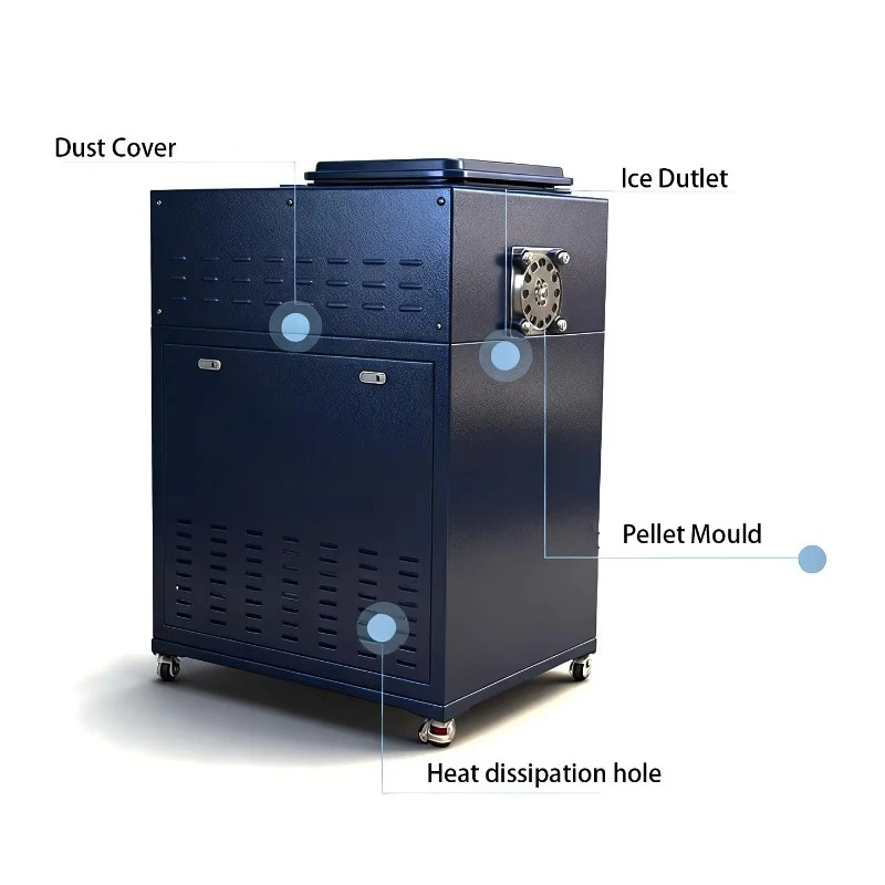 Industrial high-productivity automatic dry ice granulator, energy-saving and customizable output
