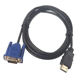 6 ft 1.8M Length HD-compatible Male to VGA Male Cable Male HD15 Adapter port to VGA / RCA port Cable For PC TV