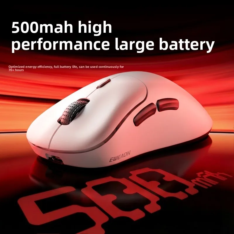 EWEADN X13 Tri-Mode Wireless Mouse 63g Lightweight 500mAh Long Battery Silky Touch Esports Mouse For Small-Medium Hands