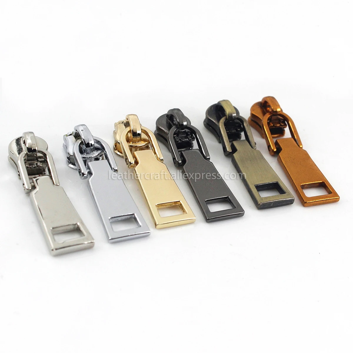 20Pcs Metal 5# Zipper Sliders For Jackets Clothes Coat Head Pullers Zip Repair Kit DIY Bag Sewing Accessories 7 colors
