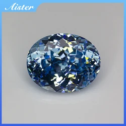 New Ice Blue Oval 100 Faceted Cut Cubic Zirconia Lab Zircon CZ 4K Cutting 5A+ Quality for Jewelry Making