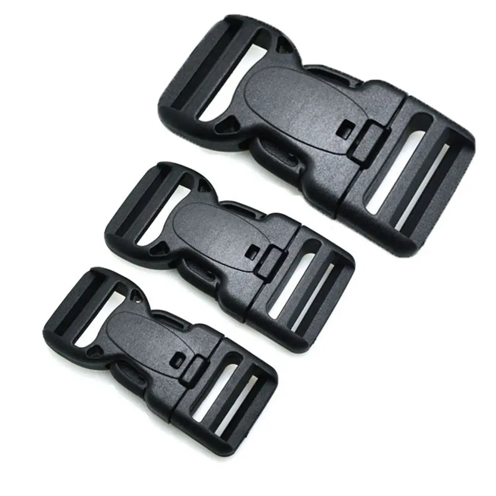 

Black Plastic Hardware New 20/25/32/50mm LED Tatical Backpack Buckle Side Release Buckles Outdoor Tool