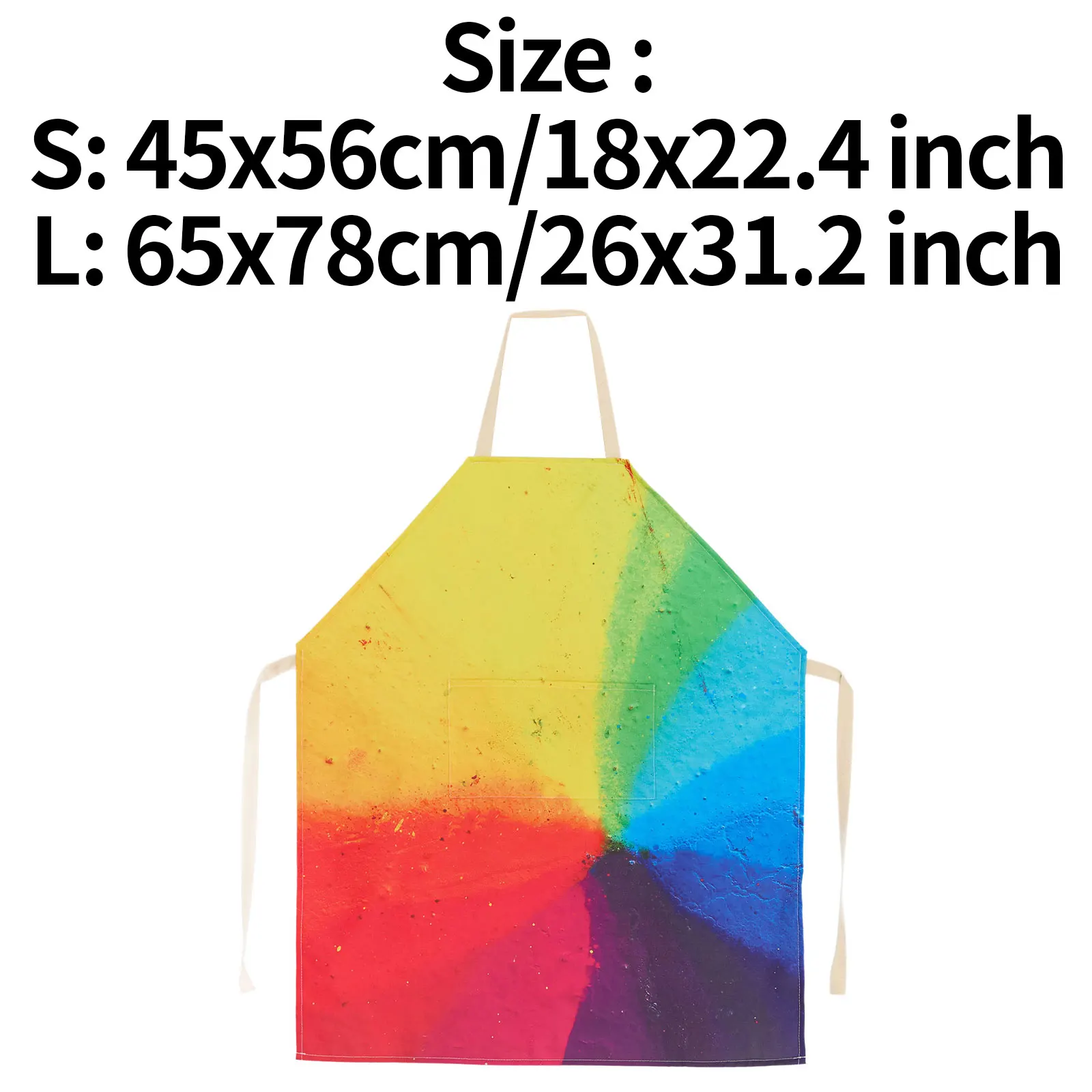 Children Adults Colorful Waterproof Apron Front Large Pocket Waterproof Aprons Cooking Painting Baking Gardening Supplies