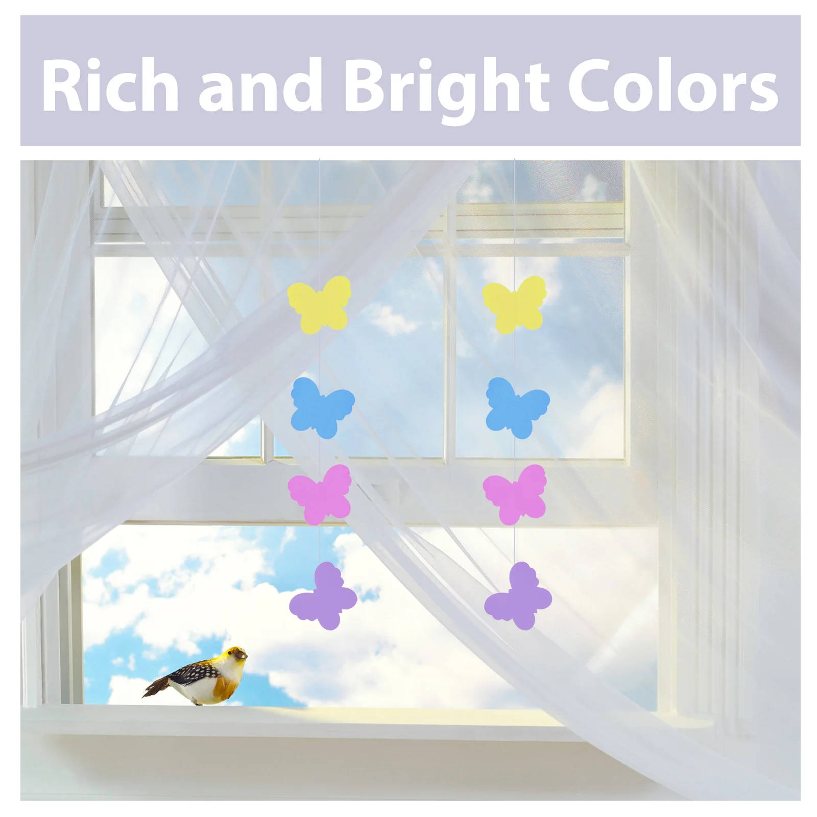 108Pcs Butterfly Cutouts Paper Classroom Decor Bright Reusable Shapes for Bulletin Boards Spring Summer Craft Activities
