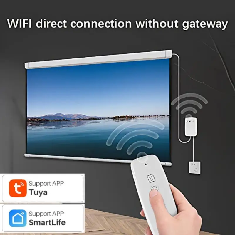 

Wifi Tuya Smart Theater Projector Screen Switch Voice Control Wireless Electric Switch Controller For Alexa Google Home