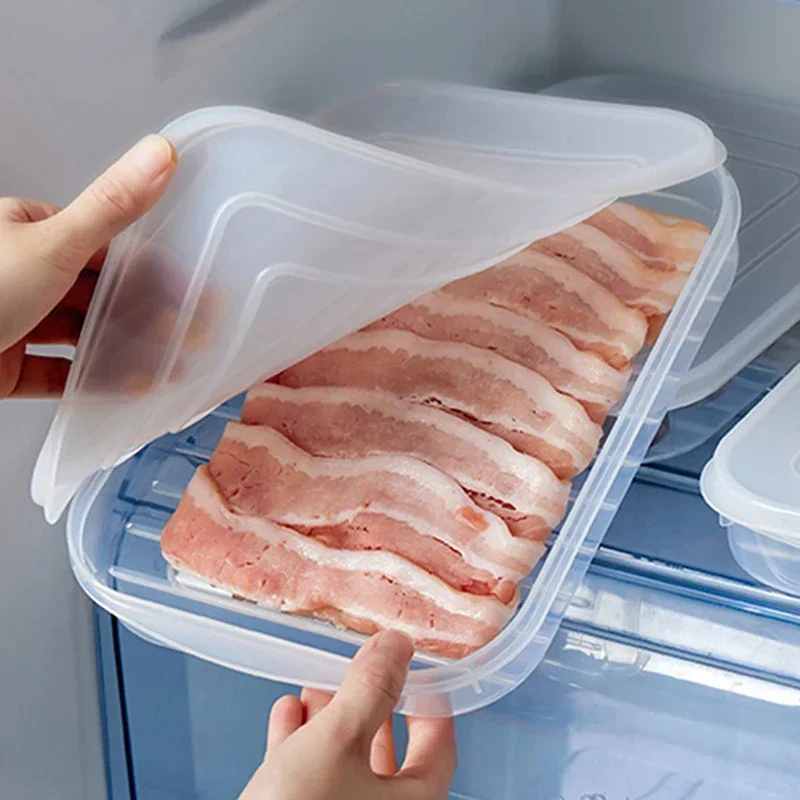 Storage Case Refrigerator Fish Meat Holder Box Fridge Protect Vegetables Container Organizer Storage Bins Kitchen Plastic Box