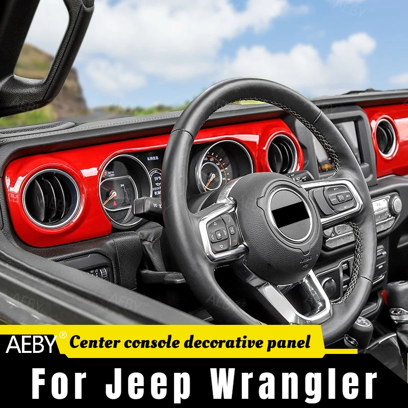 

For Jeep Wrangler 2018-2023 Passenger instrument panel trim cover,Center console panel copilot,decorative panel,Accessories