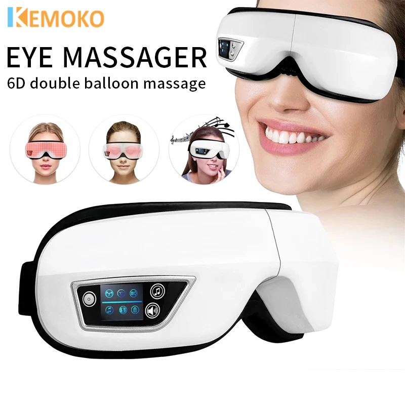 Bluetooth Eye Massage Device Eye Hot Compress Eye Protection Device Fatigue Relief and Dark Circles Removal Tool Massager Patch