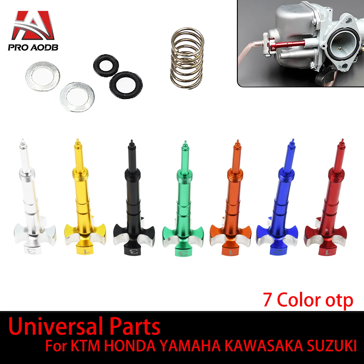 

Universal Parts Motocross Motorcycle Carburetor CNC Easy Adjustable Air Fuel Mixture Screw For Yamaha Honda Kawasaki Suzuki KTM