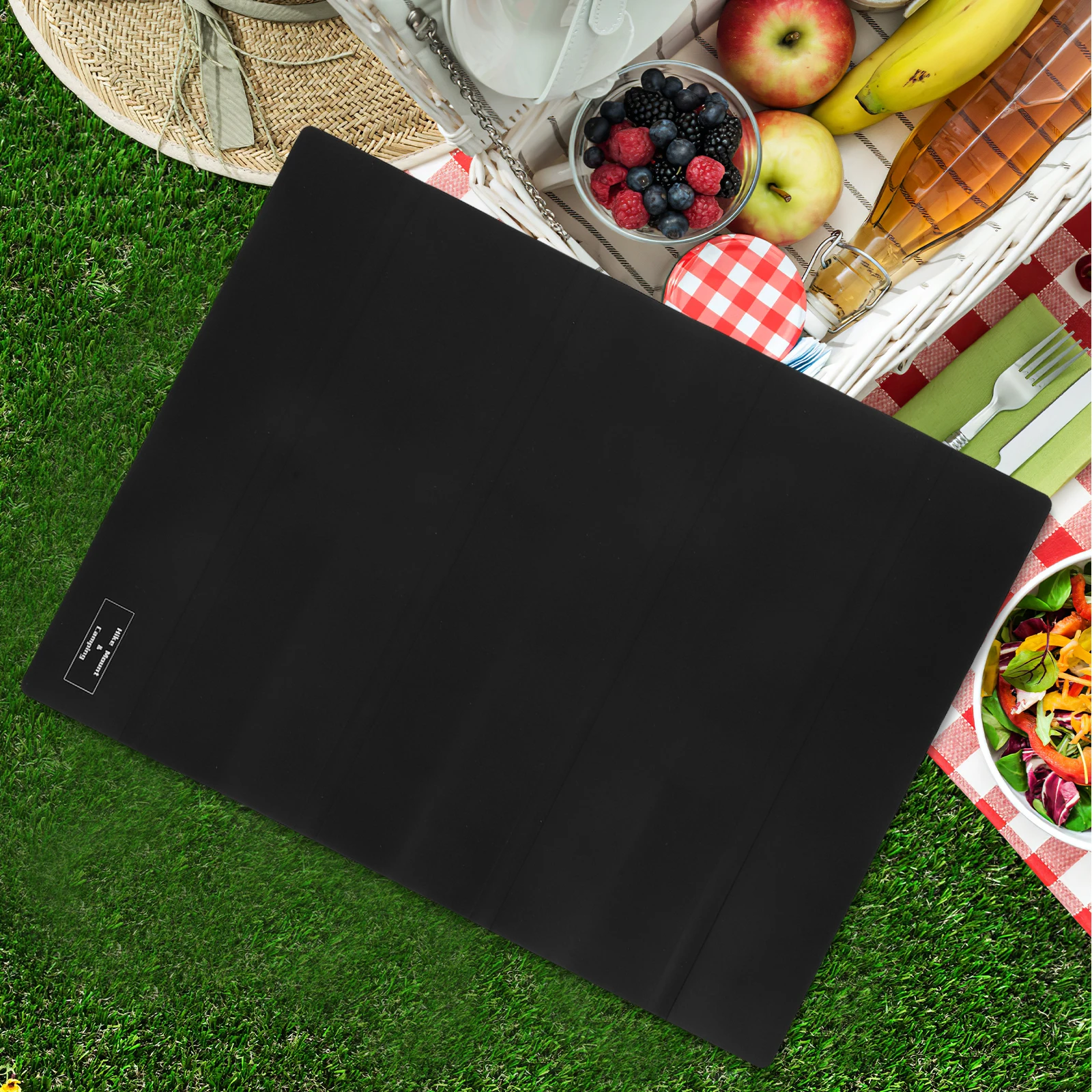 

1pc Foldable Heat Resistant Silicone For Outdoor Camping Bbq Picnic Durable Waterproof Grilling Large Lightweight Portable Table