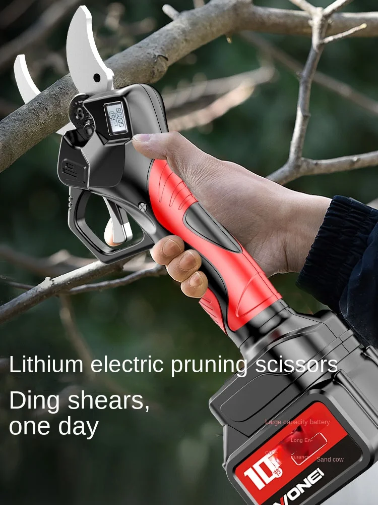Electric scissors, fruit tree pruning shears, rechargeable lithium battery powerful garden pruning tool Hedge Trimmer
