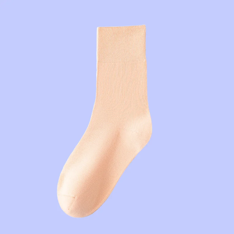 Chaussettes mi-tube en pur coton peigné pour femmes, chaussettes désossées pour enfants, chaussettes décontractées, mode post-partum, nouvelle saison, 5/10 paires