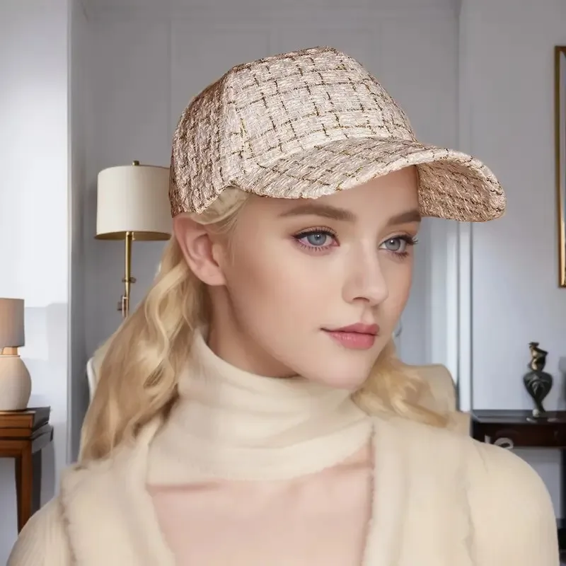 Plaid Baseball Cap - Lightweight, Adjustable, and Breathable for Autumn/Winter Outdoor Activities