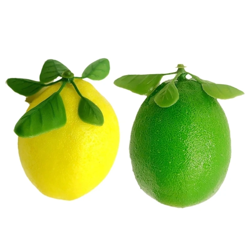 

Pack Of 6 Artificial Lemons for Domestic Embellishment Realistic Faux Fruit Decoration Professional Photography Props