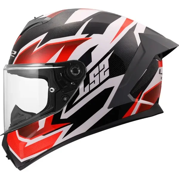 LS2 FF820 Motorcycle Helmets Full Face Double Lens Off-road Racing Helmet Men Large Tail Wing Breathable Cascos Para Moto DOT