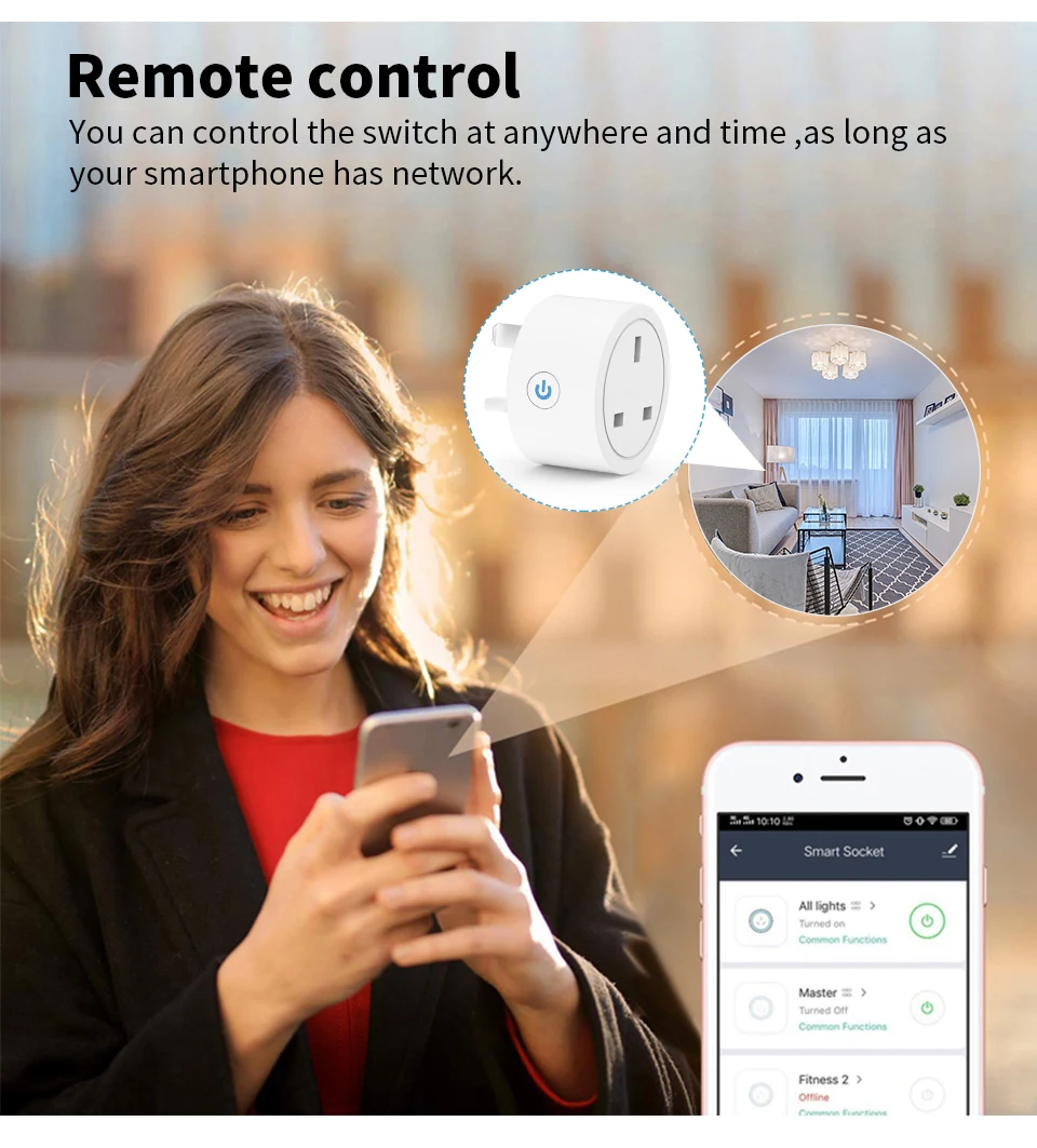 Stop Kontak Mini Pintar Wifi U - Smart Plug Mini Alexa Google ulasan dan harga